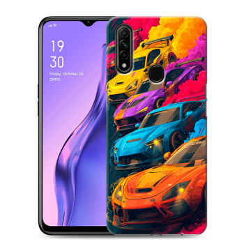Силиконовый противоударный чехол на OPPO A31 с принтом Тачки Силиконовый противоударный чехол на OPPO A31 с принтом Тачки
