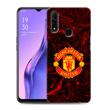 Силиконовый противоударный чехол на OPPO A31 с принтом Manchester United Силиконовый противоударный чехол на OPPO A31 с принтом Manchester United