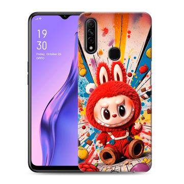 Силиконовый противоударный чехол на OPPO A31 с принтом Labubu Лабубу Силиконовый противоударный чехол на OPPO A31 с принтом Labubu Лабубу