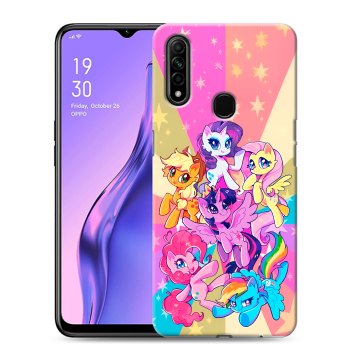 Силиконовый противоударный чехол на OPPO A31 с принтом My little pony Дружба чудо Силиконовый противоударный чехол на OPPO A31 с принтом My little pony Дружба чудо