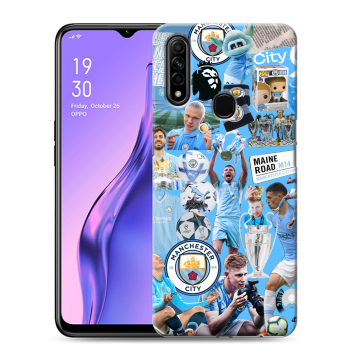 Силиконовый противоударный чехол на OPPO A31 с принтом Man City Манчестер Сити Силиконовый противоударный чехол на OPPO A31 с принтом Man City Манчестер Сити