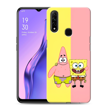Силиконовый противоударный чехол на OPPO A31 с принтом Спанч боб Спанчбоб Силиконовый противоударный чехол на OPPO A31 с принтом Спанч боб Спанчбоб