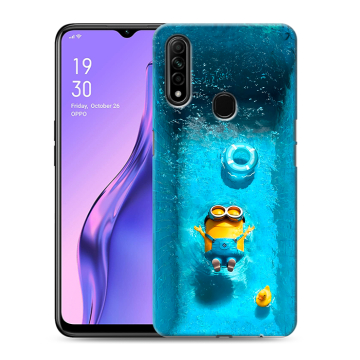 Силиконовый противоударный чехол на OPPO A31 с принтом Миньоны