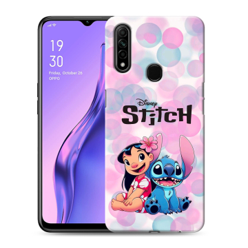 Силиконовый противоударный чехол на OPPO A31 с принтом Лило и Стич Силиконовый противоударный чехол на OPPO A31 с принтом Лило и Стич