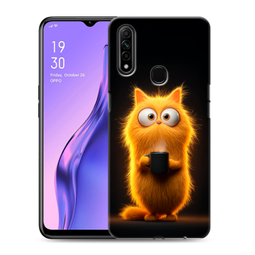 Силиконовый противоударный чехол на OPPO A31 с принтом Смешной кот Силиконовый противоударный чехол на OPPO A31 с принтом Смешной кот