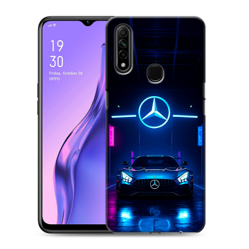 Силиконовый противоударный чехол на OPPO A31 с принтом Mercedes Мерседес Силиконовый противоударный чехол на OPPO A31 с принтом Mercedes Мерседес