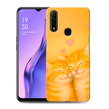 Силиконовый противоударный чехол на OPPO A31 с принтом Милые котята Силиконовый противоударный чехол на OPPO A31 с принтом Милые котята