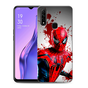 Силиконовый противоударный чехол на OPPO A31 с принтом Spiderman Человек паук Силиконовый противоударный чехол на OPPO A31 с принтом Spiderman Человек паук