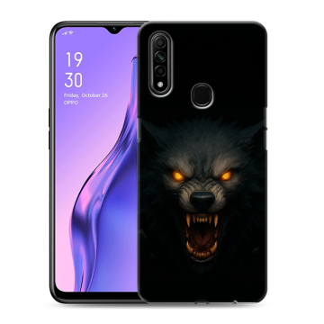 Силиконовый противоударный чехол на OPPO A31 с принтом Волк Силиконовый противоударный чехол на OPPO A31 с принтом Волк
