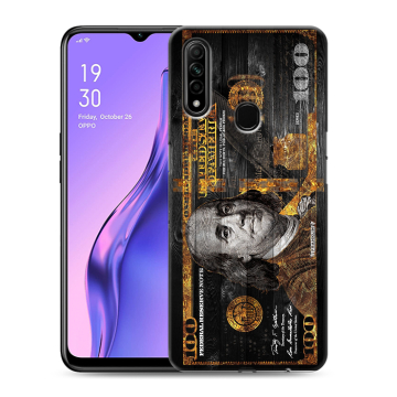 Силиконовый противоударный чехол на OPPO A31 с принтом Доллар деньги Силиконовый противоударный чехол на OPPO A31 с принтом Доллар деньги