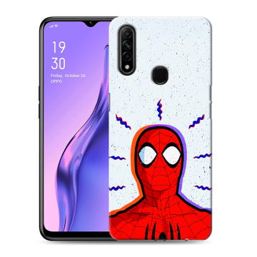 Силиконовый противоударный чехол на OPPO A31 с принтом Spiderman Человек паук Силиконовый противоударный чехол на OPPO A31 с принтом Spiderman Человек паук