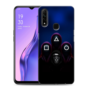Силиконовый противоударный чехол на OPPO A31 с принтом Игра Кальмара