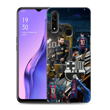 Силиконовый противоударный чехол на OPPO A31 с принтом Messi Barcelona Силиконовый противоударный чехол на OPPO A31 с принтом Messi Barcelona