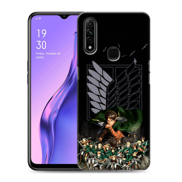 Силиконовый противоударный чехол на OPPO A31 с принтом Атака титанов Силиконовый противоударный чехол на OPPO A31 с принтом Атака титанов