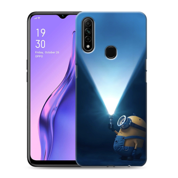 Силиконовый противоударный чехол на OPPO A31 с принтом Миньоны Силиконовый противоударный чехол на OPPO A31 с принтом Миньоны