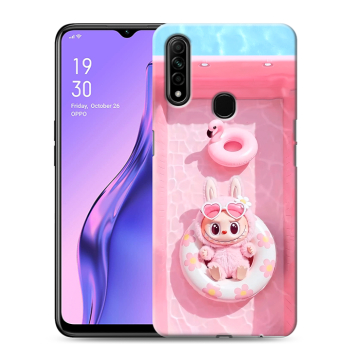 Силиконовый противоударный чехол на OPPO A31 с принтом Labubu Лабубу Силиконовый противоударный чехол на OPPO A31 с принтом Labubu Лабубу