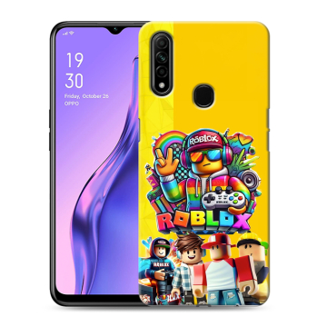 Силиконовый противоударный чехол на OPPO A31 с принтом Roblox Роблокс Силиконовый противоударный чехол на OPPO A31 с принтом Roblox Роблокс
