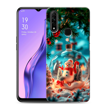 Силиконовый противоударный чехол на OPPO A31 с принтом Новый год