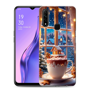Силиконовый противоударный чехол на OPPO A31 с принтом Новый год
