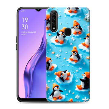 Силиконовый противоударный чехол на OPPO A31 с принтом Новый год