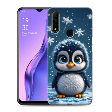 Силиконовый противоударный чехол на OPPO A31 с принтом Новый год