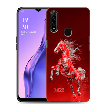 Силиконовый противоударный чехол на OPPO A31 с принтом Новый год