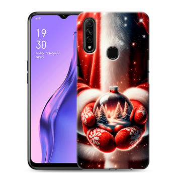 Силиконовый противоударный чехол на OPPO A31 с принтом Новый год Силиконовый противоударный чехол на OPPO A31 с принтом Новый год