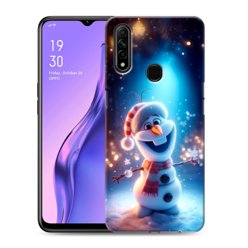 Силиконовый противоударный чехол на OPPO A31 с принтом Новый год Силиконовый противоударный чехол на OPPO A31 с принтом Новый год