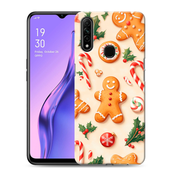 Силиконовый противоударный чехол на OPPO A31 с принтом Новый год Силиконовый противоударный чехол на OPPO A31 с принтом Новый год