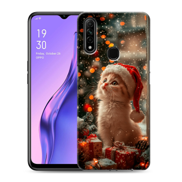 Силиконовый противоударный чехол на OPPO A31 с принтом Новый год Силиконовый противоударный чехол на OPPO A31 с принтом Новый год