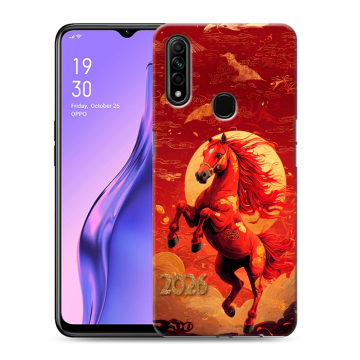 Силиконовый противоударный чехол на OPPO A31 с принтом Новый год Силиконовый противоударный чехол на OPPO A31 с принтом Новый год