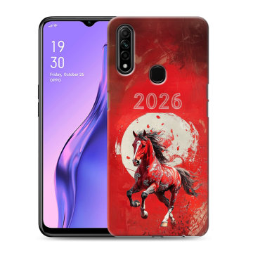 Силиконовый противоударный чехол на OPPO A31 с принтом Новый год Силиконовый противоударный чехол на OPPO A31 с принтом Новый год