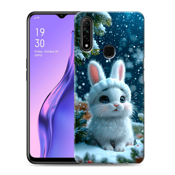 Силиконовый противоударный чехол на OPPO A31 с принтом Новый год Силиконовый противоударный чехол на OPPO A31 с принтом Новый год