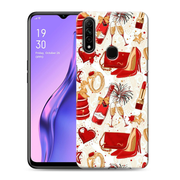 Силиконовый противоударный чехол на OPPO A31 с принтом Новый год Силиконовый противоударный чехол на OPPO A31 с принтом Новый год