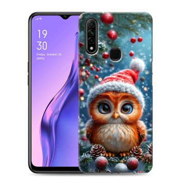 Силиконовый противоударный чехол на OPPO A31 с принтом Новый год Силиконовый противоударный чехол на OPPO A31 с принтом Новый год