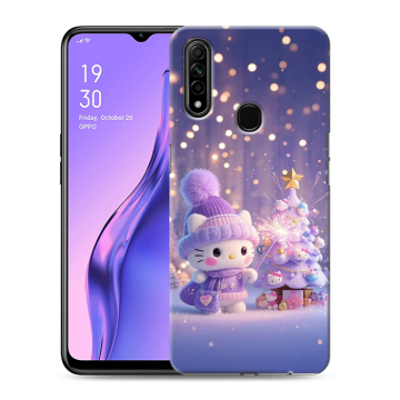 Силиконовый противоударный чехол на OPPO A31 с принтом Новый год Силиконовый противоударный чехол на OPPO A31 с принтом Новый год