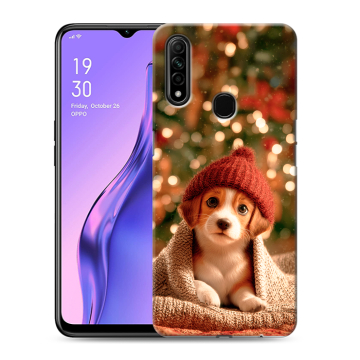 Силиконовый противоударный чехол на OPPO A31 с принтом Новый год Силиконовый противоударный чехол на OPPO A31 с принтом Новый год