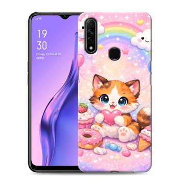 Силиконовый противоударный чехол на OPPO A31 с принтом для девочек Силиконовый противоударный чехол на OPPO A31 с принтом для девочек