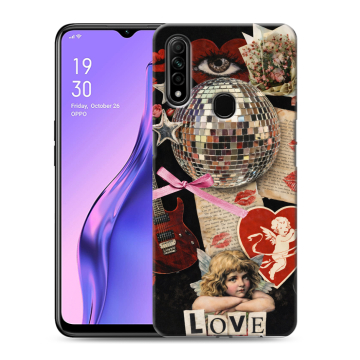 Силиконовый противоударный чехол на OPPO A31 с принтом для девочек Силиконовый противоударный чехол на OPPO A31 с принтом для девочек