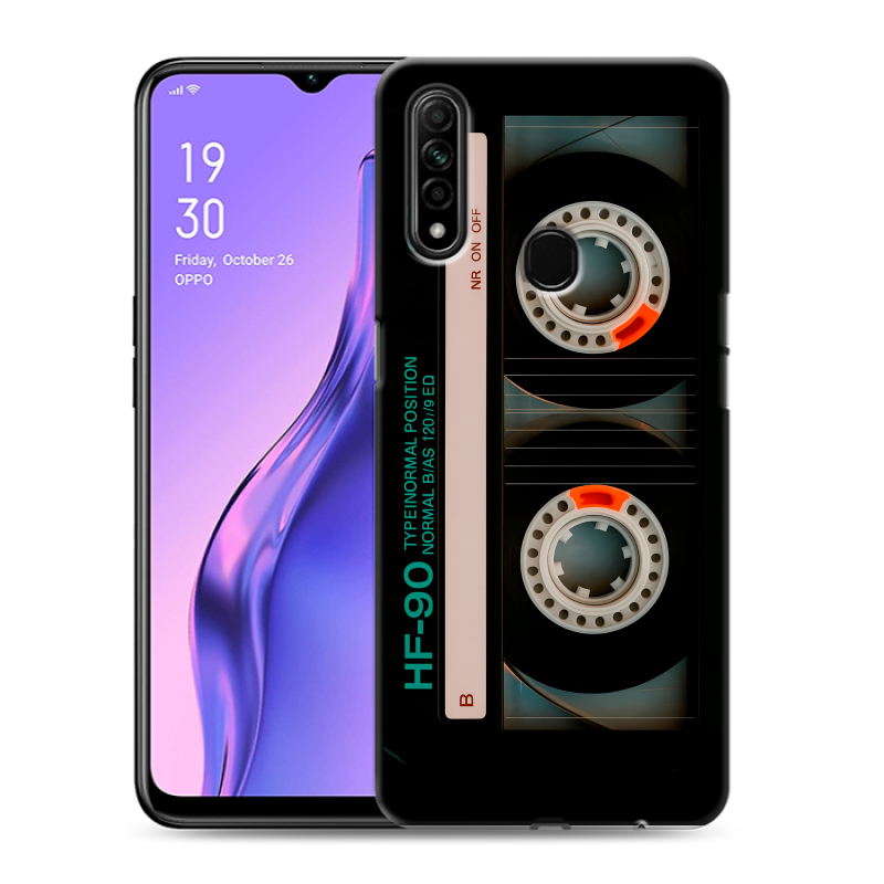 Силиконовый противоударный чехол на OPPO A31 с принтом Кассета Силиконовый противоударный чехол на OPPO A31 с принтом Кассета