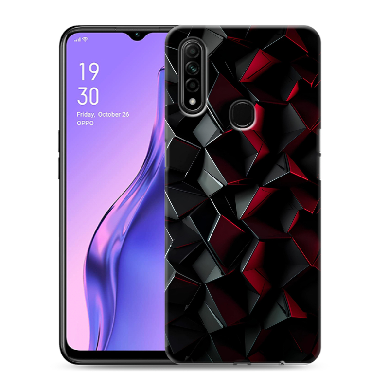 Силиконовый противоударный чехол на OPPO A31 с принтом Абстракция Силиконовый противоударный чехол на OPPO A31 с принтом Абстракция