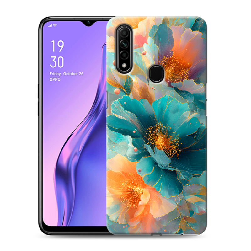 Пластиковый чехол на OPPO A31 с принтом Цветы Пластиковый чехол на OPPO A31 с принтом Цветы