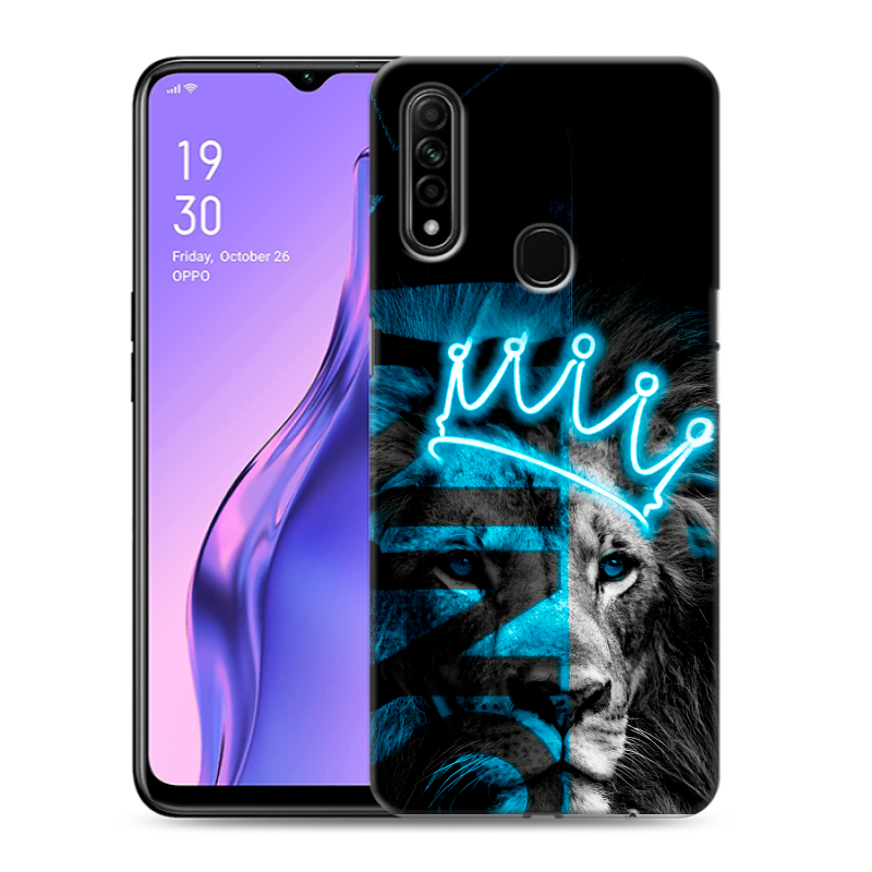 Пластиковый чехол на OPPO A31 с принтом Король лев Пластиковый чехол на OPPO A31 с принтом Король лев