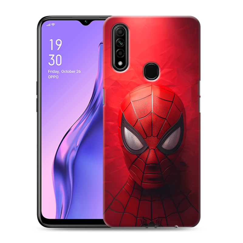 Пластиковый чехол на OPPO A31 с принтом Spiderman Человек паук Пластиковый чехол на OPPO A31 с принтом Spiderman Человек паук