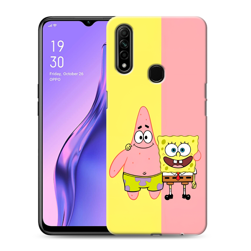 Пластиковый чехол на OPPO A31 с принтом Спанч боб Спанчбоб Пластиковый чехол на OPPO A31 с принтом Спанч боб Спанчбоб