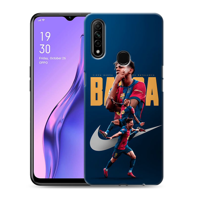 Пластиковый чехол на OPPO A31 с принтом Барселона Barca Yamal Пластиковый чехол на OPPO A31 с принтом Барселона Barca Yamal