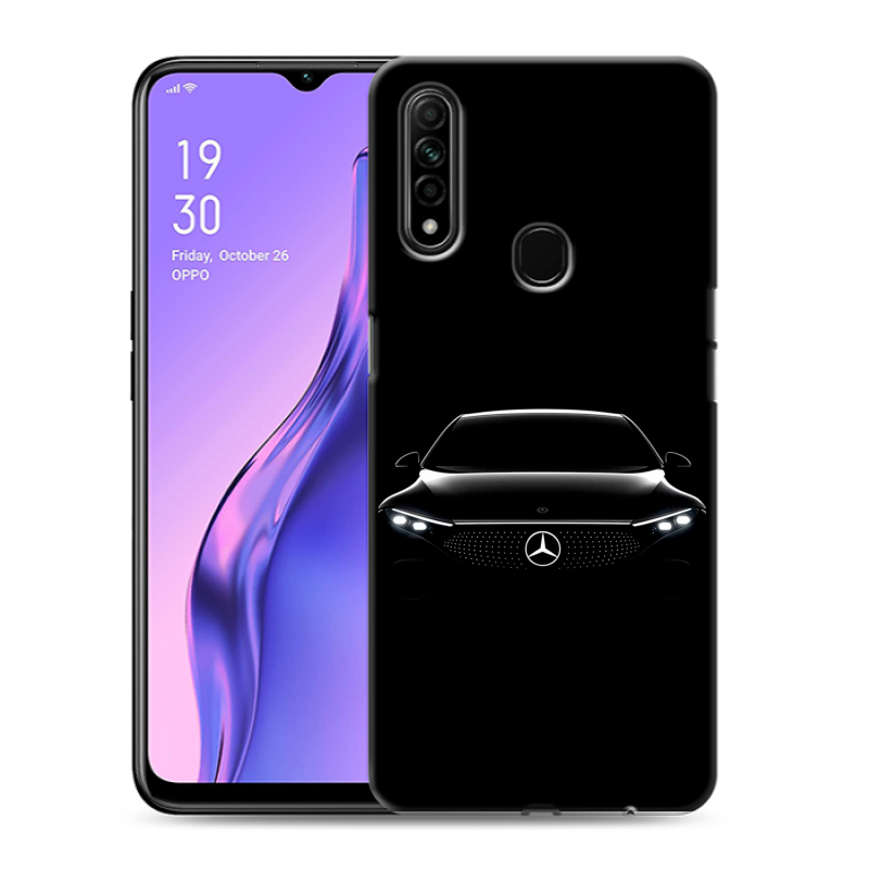 Силиконовый противоударный чехол на OPPO A31 с принтом Mercedes Мерседес Силиконовый противоударный чехол на OPPO A31 с принтом Mercedes Мерседес