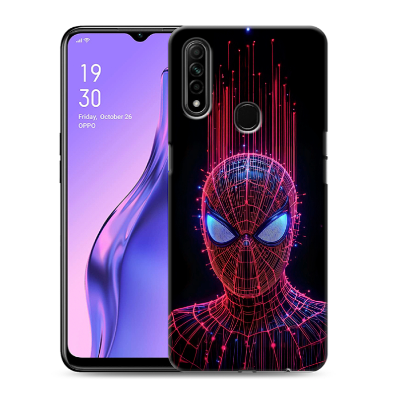 Пластиковый чехол на OPPO A31 с принтом Spiderman Человек паук Пластиковый чехол на OPPO A31 с принтом Spiderman Человек паук