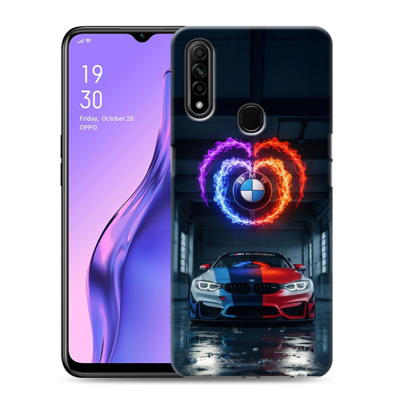 Пластиковый чехол на OPPO A31 с принтом BMW БМВ Пластиковый чехол на OPPO A31 с принтом BMW БМВ