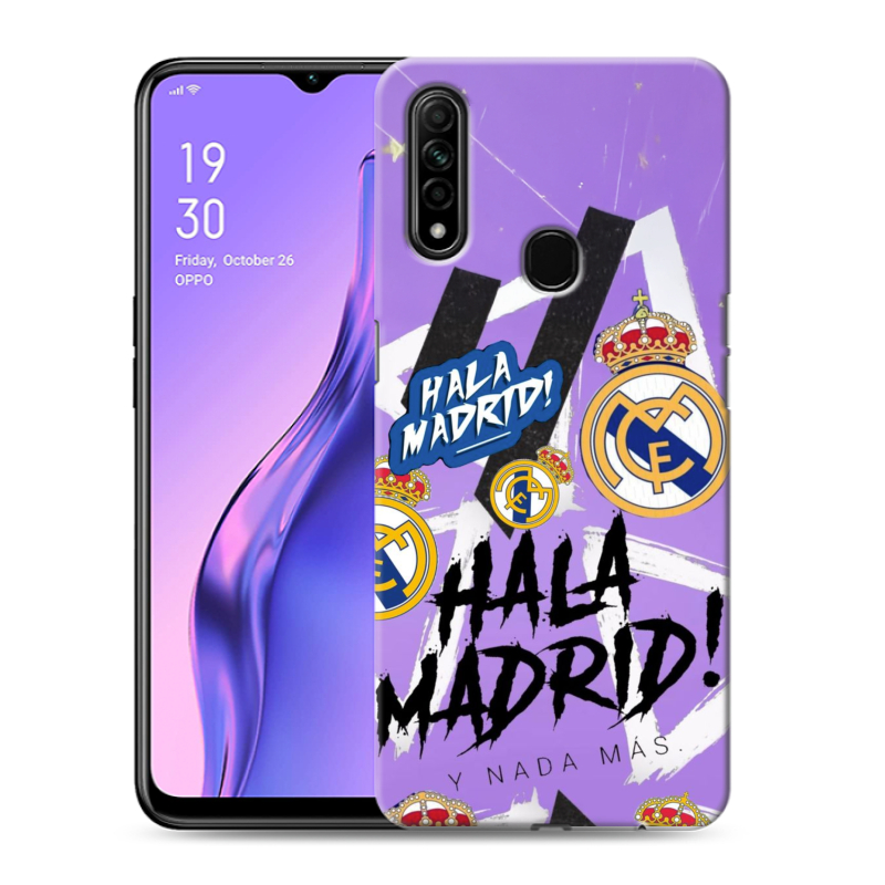 Силиконовый противоударный чехол на OPPO A31 с принтом Real Madrid Реал Мадрид Силиконовый противоударный чехол на OPPO A31 с принтом Real Madrid Реал Мадрид